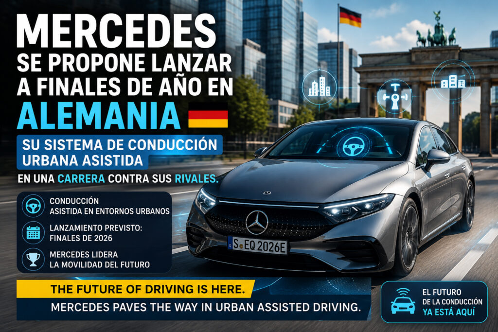 Mercedes lanzará conducción autónoma urbana en Alemania