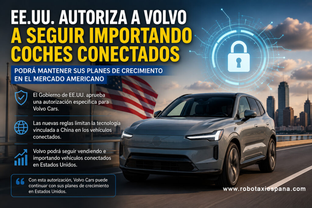 Volvo logra la aprobación de EE.UU. para seguir vendiendo coches conectados
